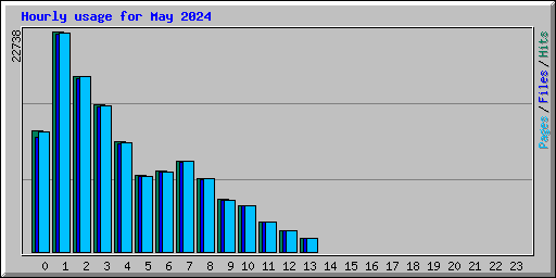 Hourly usage for May 2024