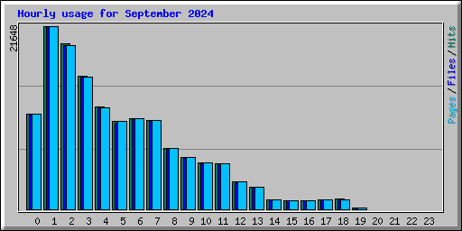 Hourly usage for September 2024